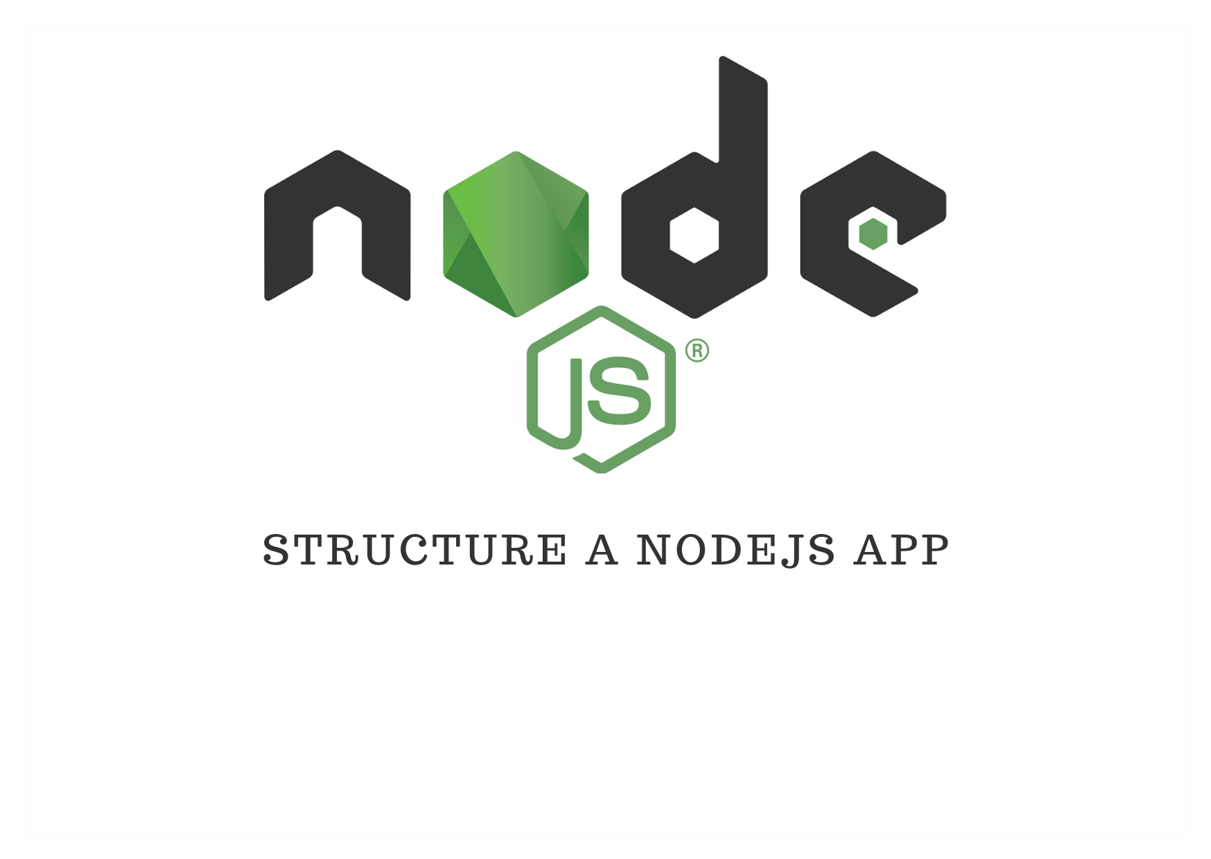 Nodejs app structure